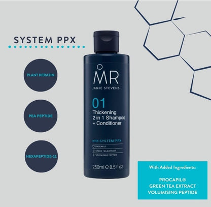 MR. Jamie Stevens Thickening 2 in 1 shampoo + conditioner